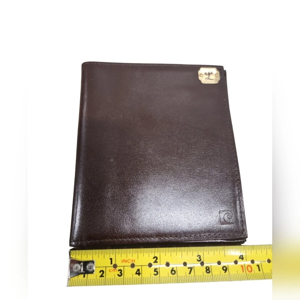 Vintage Pierre Cardin Boutique Brown‎ Leather Wallet Billfold